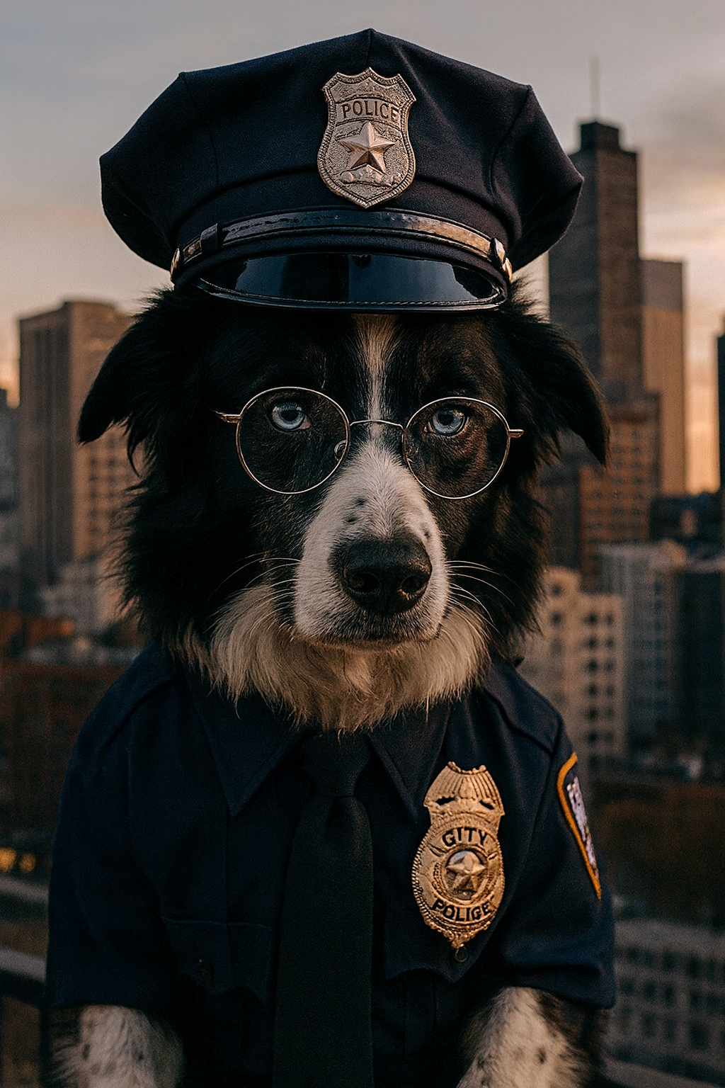 Benny as police dog